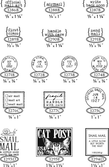 Catslife Press Rubber Stamp - Perpetual Calendar Style A • Miso